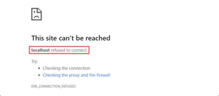 cannot connect to localhost:9999 -- Connection refused to localhost
