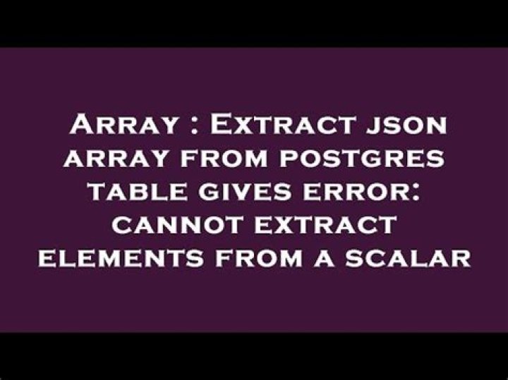 cannot extract elements from a scalar