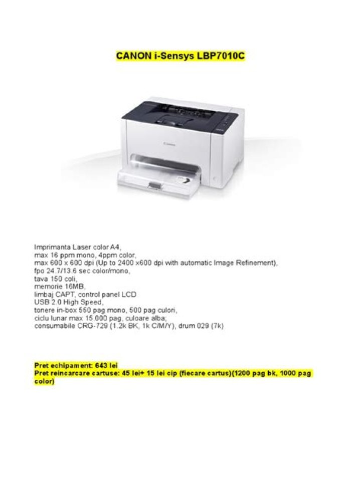 Canon LBP7010C communication error