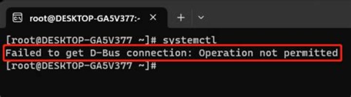 cant start systemd - Failed to get D-Bus connection