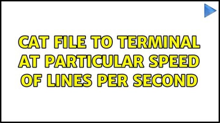 Cat file to terminal at particular speed of lines per second