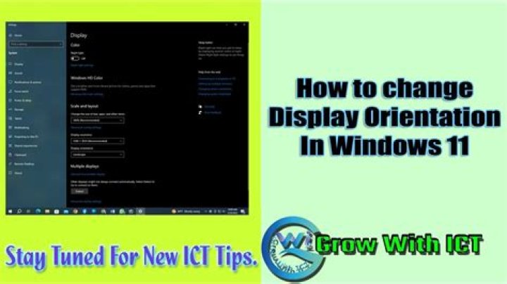 Change only one display orientation from terminal