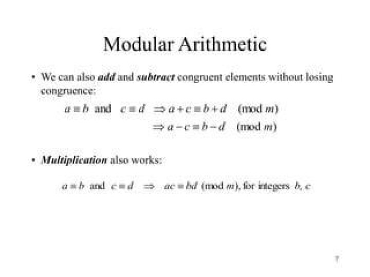 Changing modulus in modular arithmetic