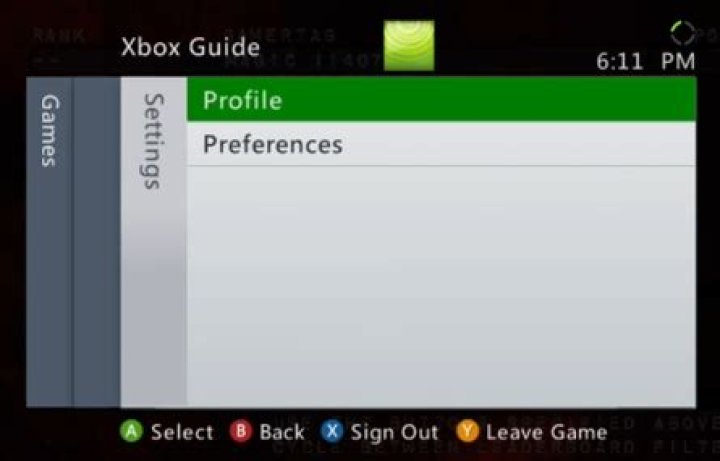 Changing Xbox 360 profile settings from Xbox One
