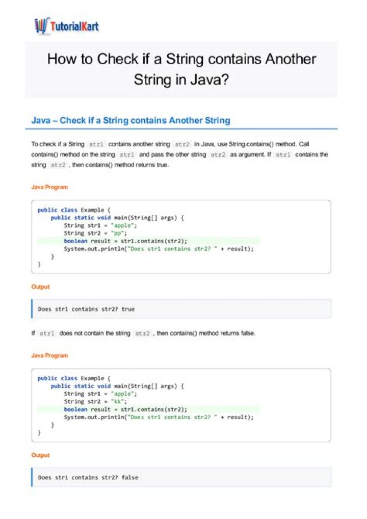 Check if a string contains another string