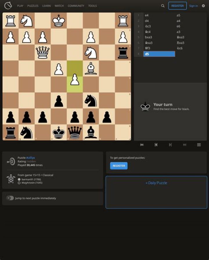 chess puzzle screenshot