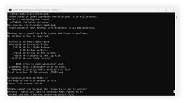 chkdsk An unspecified error occurred (696e647863686b2e 20e4) & (6672732e637878 5e4) also missing from defragmenter