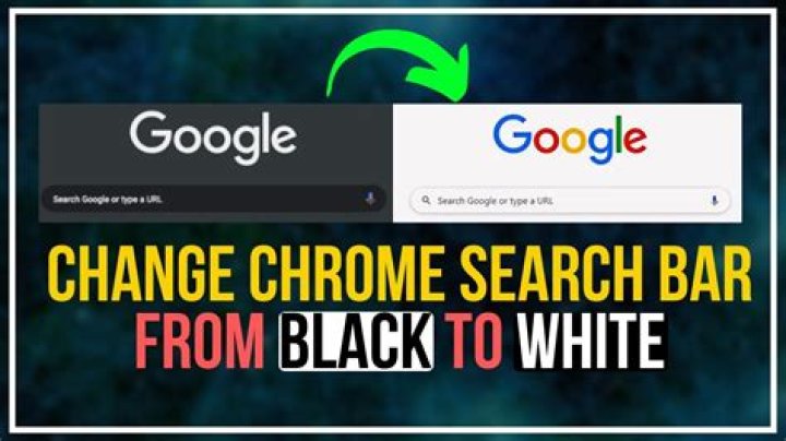 chrome black search bar
