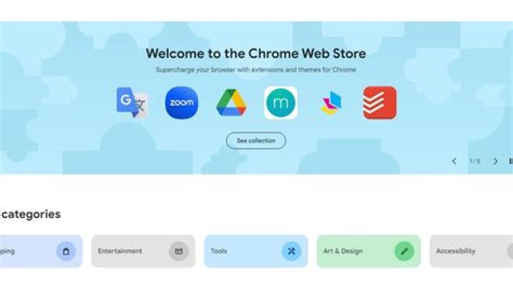 Chrome Web Store searching for "ubuntu" themes with chosen theme having green check in top left corner