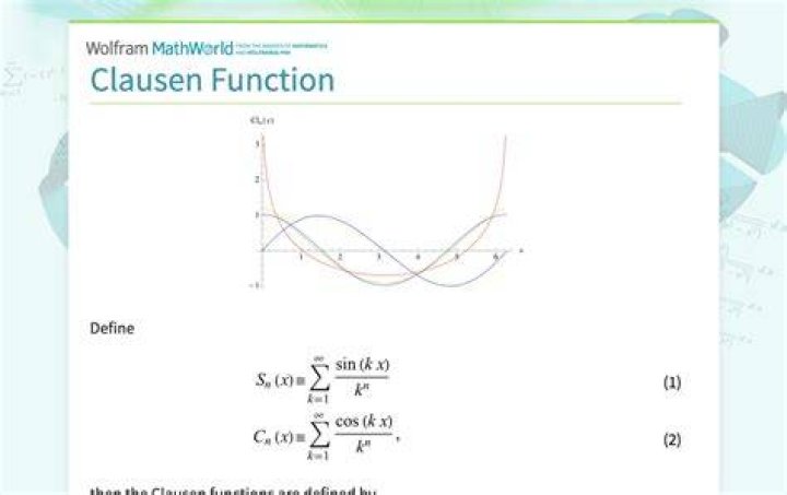 Clausen function
