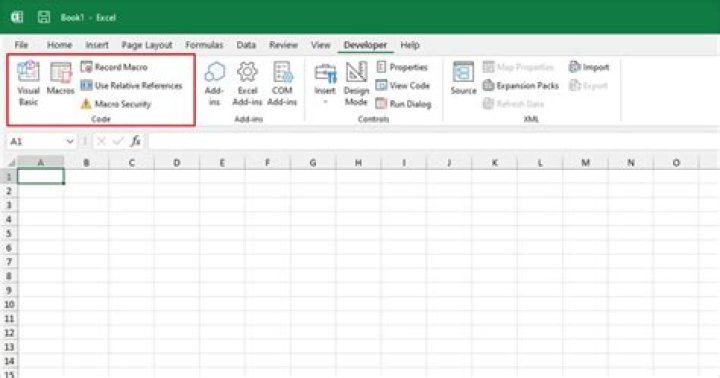 click developer tab
