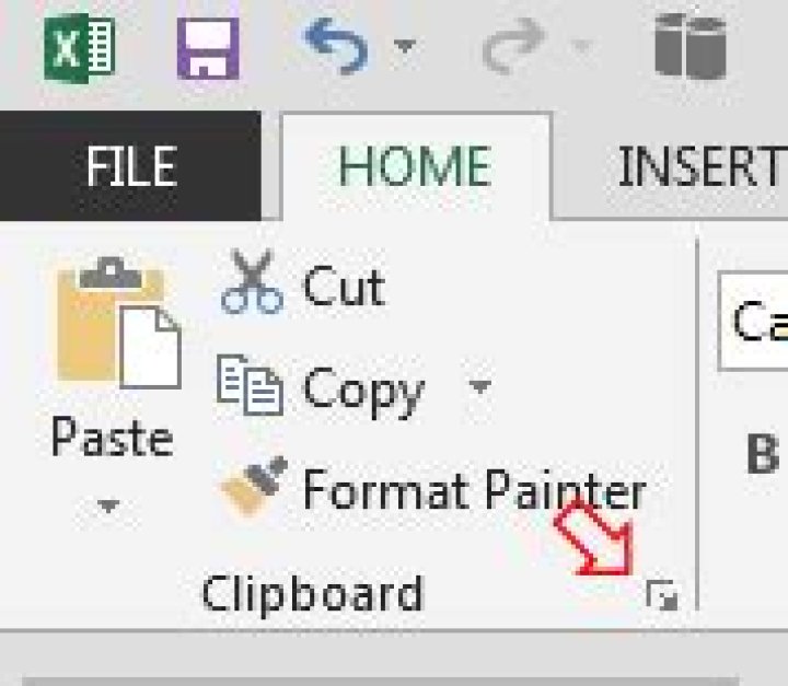 Clipboard ribbon expansion