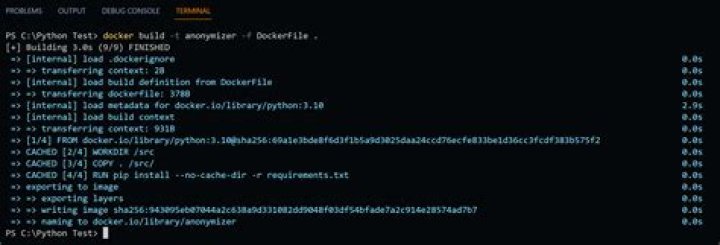 CMD command in Dockerfile doesn't execute when I run docker build