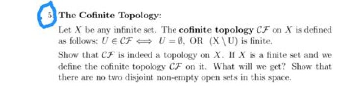 cofinite topology