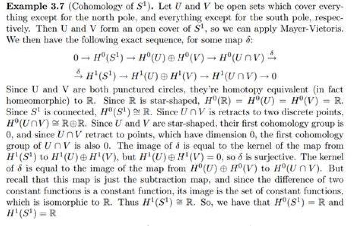 cohomology of $S^1$
