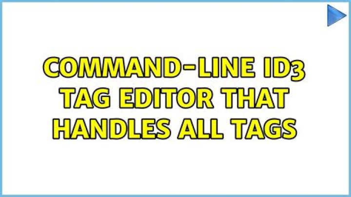 Command-line ID3 tag editor that handles all tags