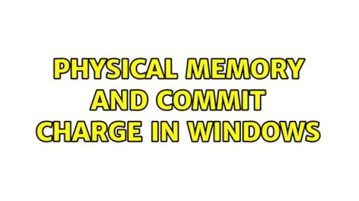 Commit charge memory not reaching its full potential