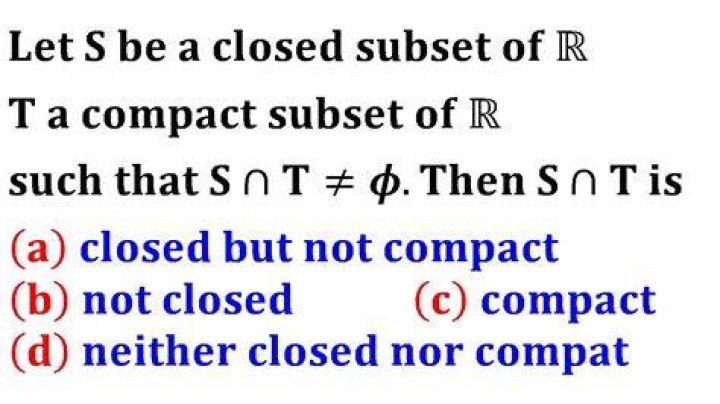 Compact sets are closed?