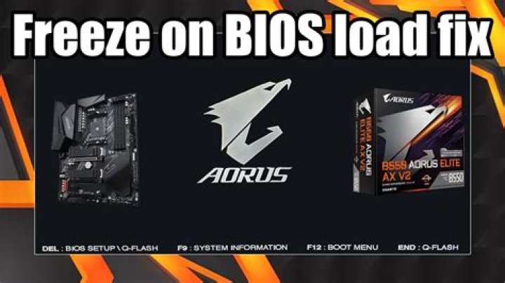 Computer Freezes navigating BIOS
