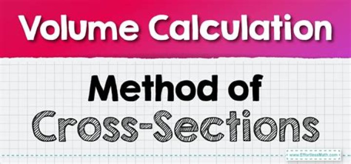 Computing volume by cross section method.