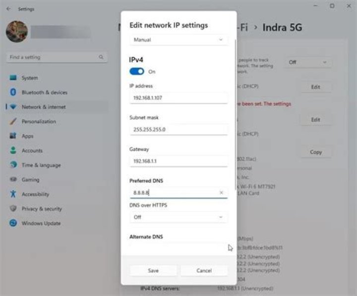Connect to a device having Static IP of 10.0.0.x on a 192.168.1.x Network