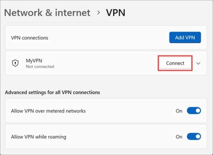 connect to vpn