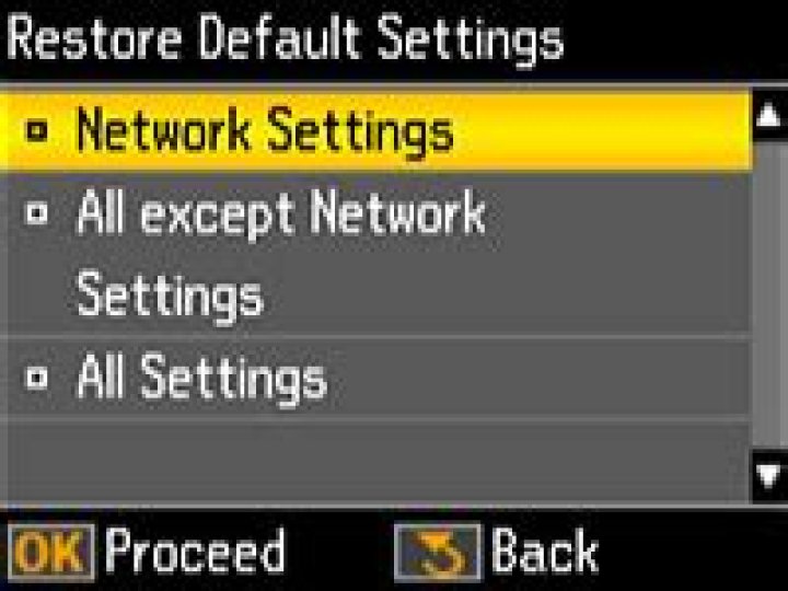 control panel defaults