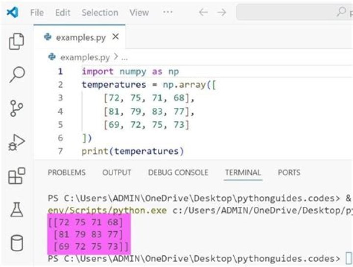 Convert an image to 2D array in python