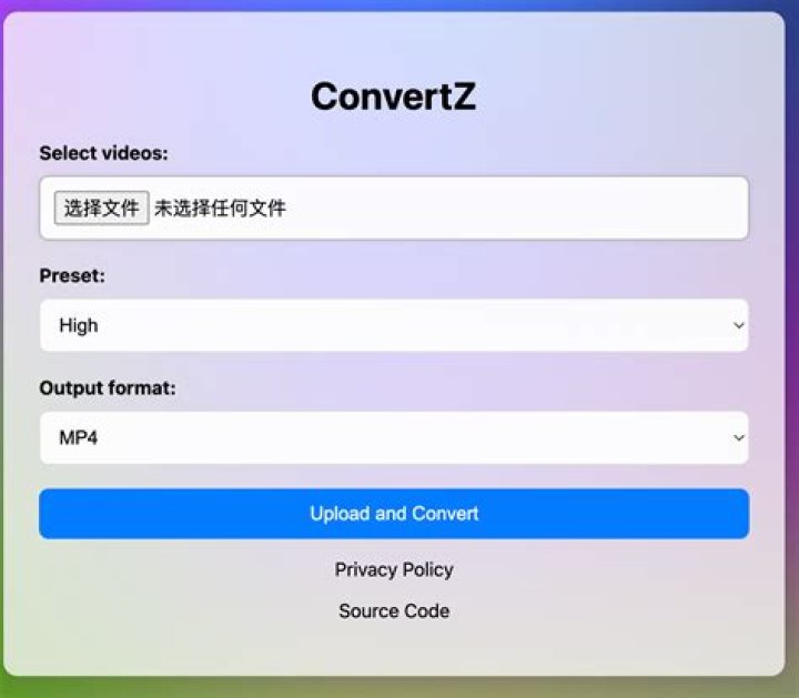 ConvertZ settings