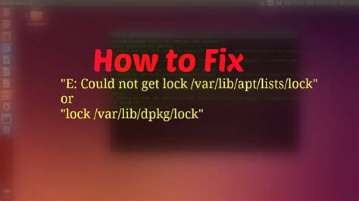 Could not get lock /var/lib/apt/lists/lock