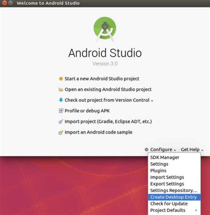 Create Desktop Entry item