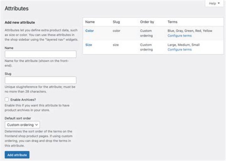 Create new product attribute programmatically in Woocommerce