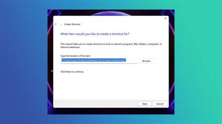 Create shortcuts here