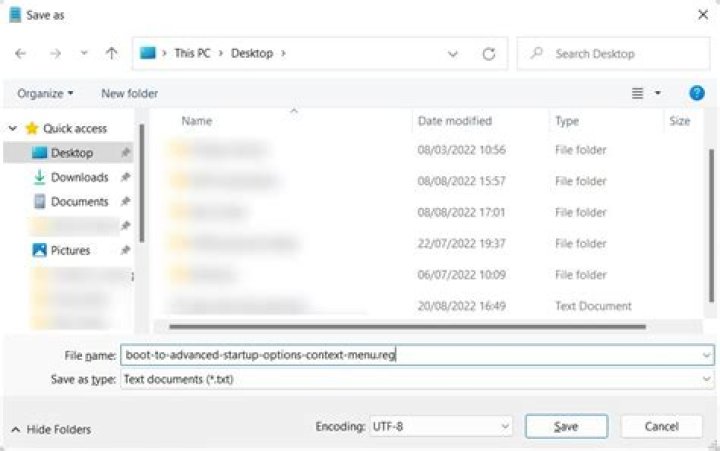 Creating a .reg file for Windows 7