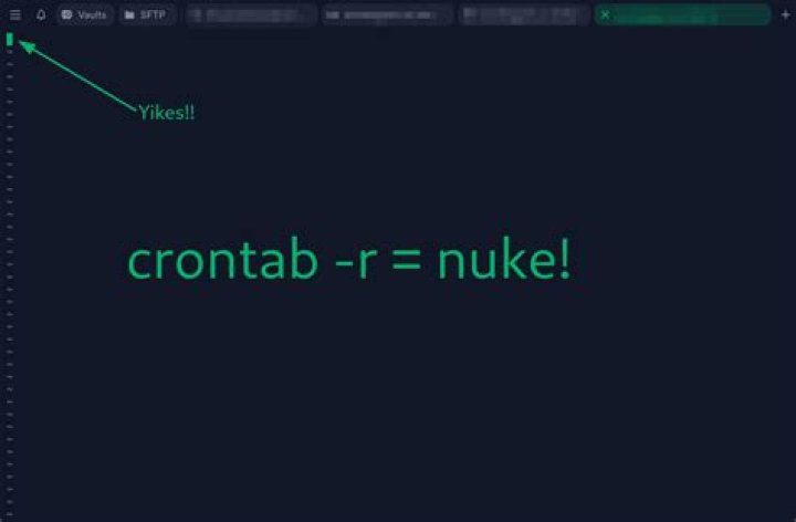 Crontab deleted?