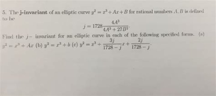 Definition of the j-invariant of an elliptic curve