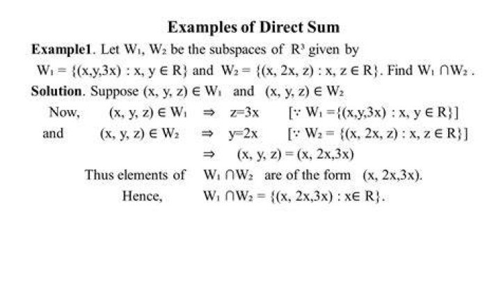 Definitions of direct product and of direct sum
