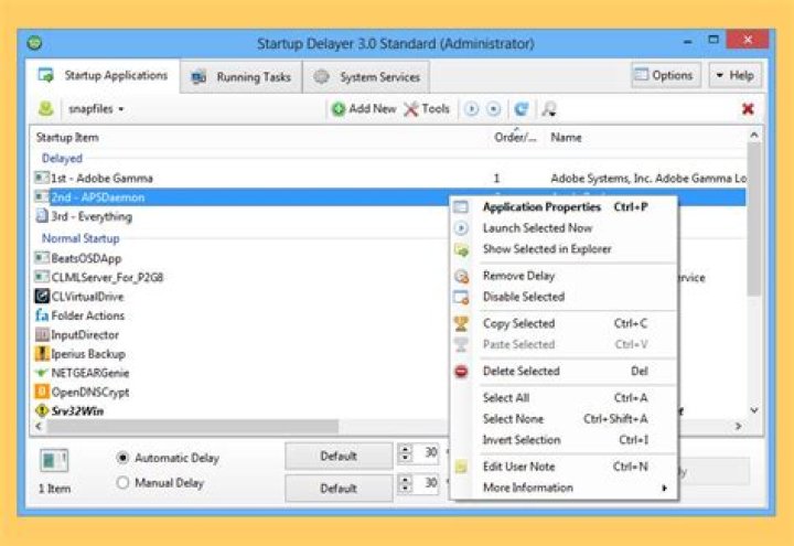 Delay Windows programs launching at boot?
