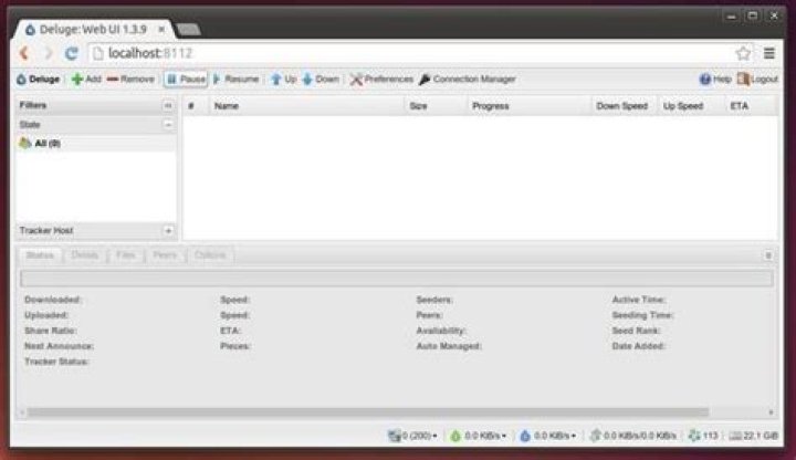 deluge web ui