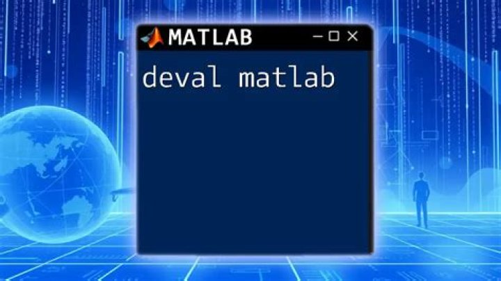 deval function in matlab