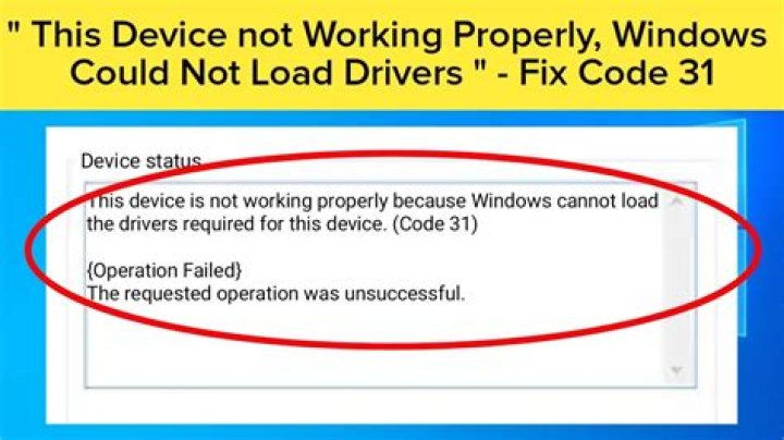 Device is not working properly