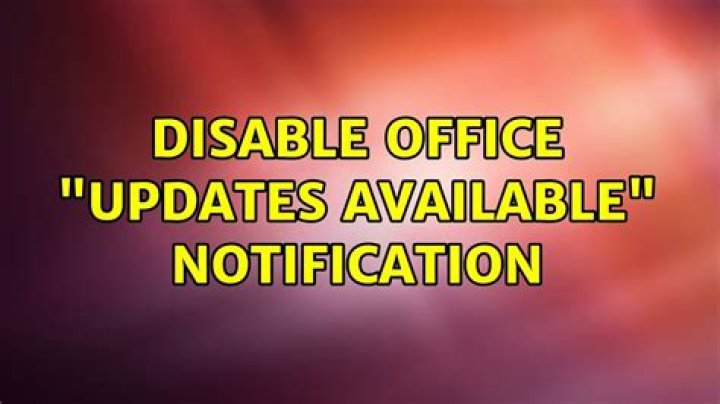 Disable Office 