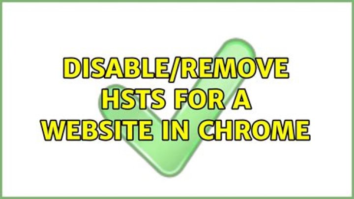 Disable/remove HSTS for a website in chrome