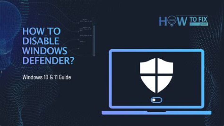 Disable Windows Defender in Windows 10