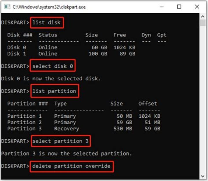 diskpart cannot delete D: partition