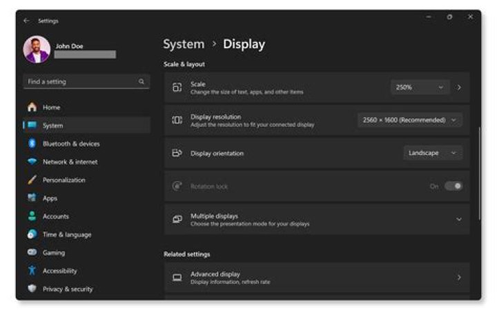 Display Settings