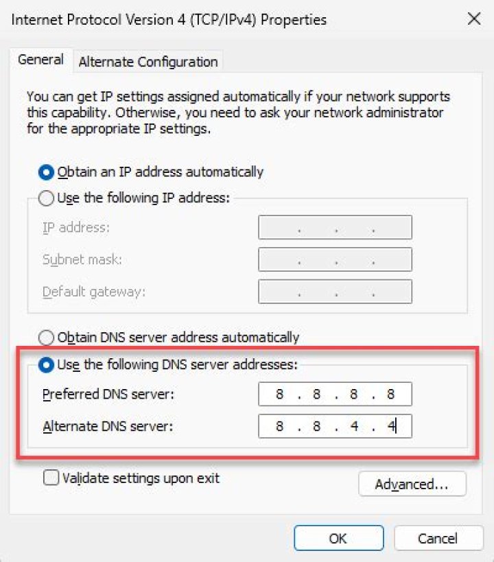 DNS SETTINGS