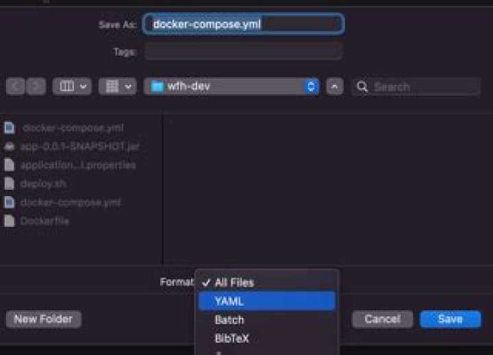 docker compose prompted error: no configuration file provided: not found