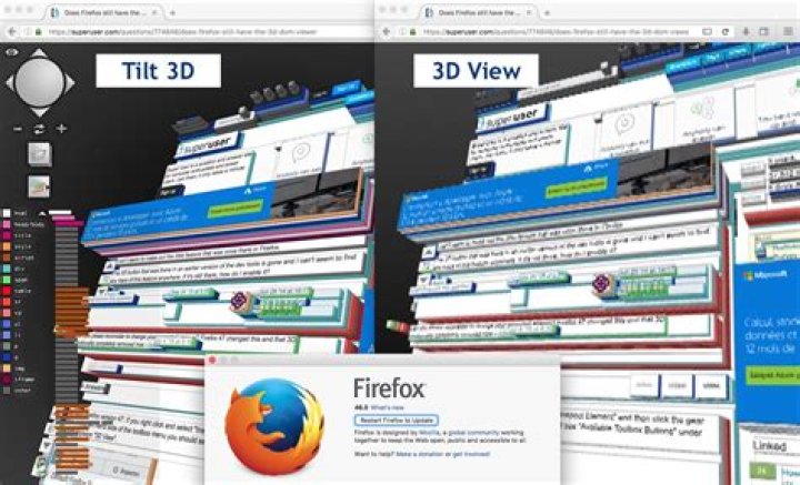 Does Firefox still have the 3D DOM viewer?