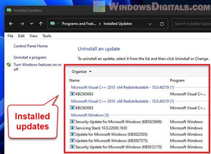 does Windows Update kb3004375 get installed when I install kb3000483? and will kb3004375 not necessarily show in my list of installed updates?